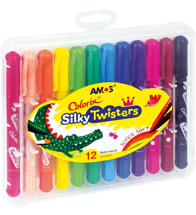Kredki Silky Twisters AMOS 12kol. CST12 170-2225