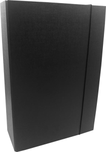 Teczka Skrzydłowa A4 Z Gumką Czarna 90mm Delfin '278469'