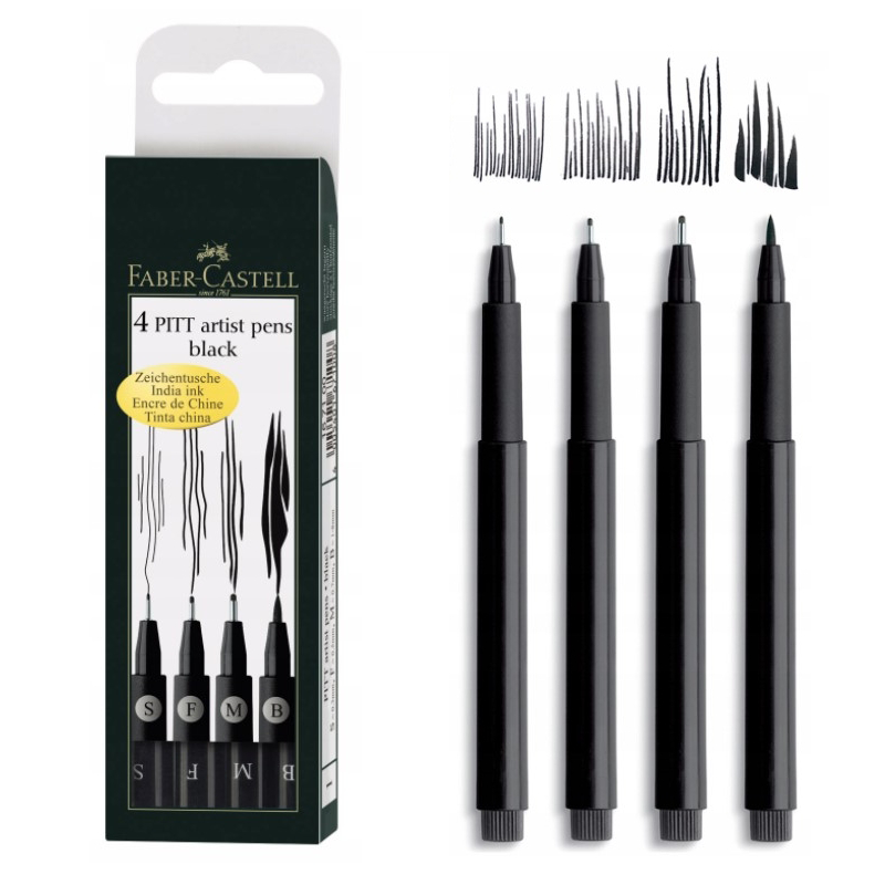 Pisaki Faber-Castell Pitt Artist 199 4 Sztuk Etui