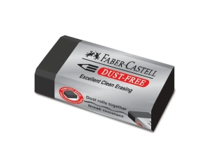 Gumka Do Mazania Dust Free Czarna Faber-Castell Nie Zostawia Smug