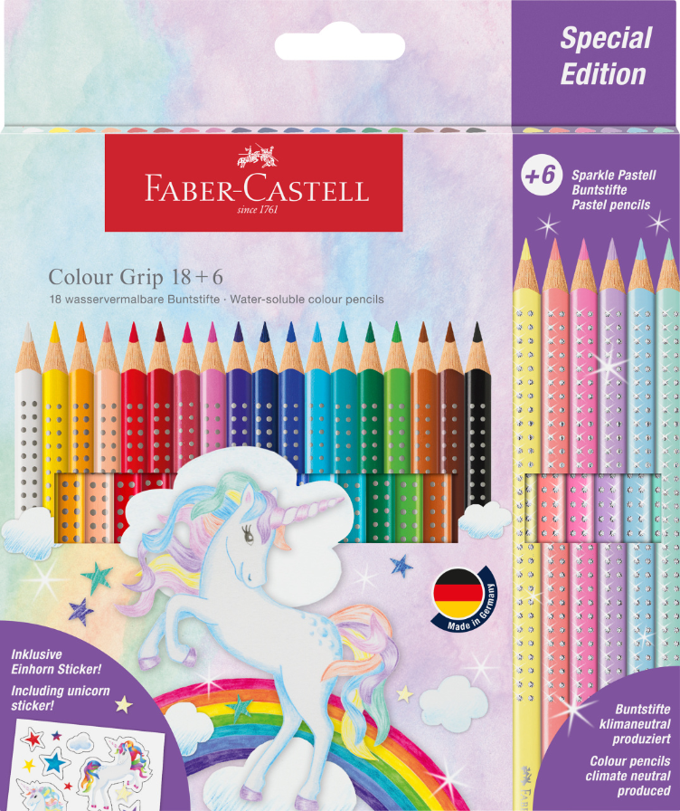 Kredki Grip 2001 Edycja Jednorożec 24 Różne Kolory Faber-Castell