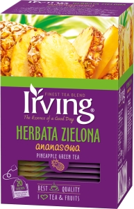 Herbata Ekspresowa Irving Zielona z Ananasem 20T