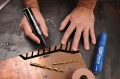 Marker Permanentny Pentel N50XL Zielony Ścięta Końcówka Wodoodporny