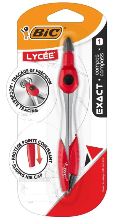 Cyrkiel BIC Exact Precyzyjny Lycee Czerwony 937101