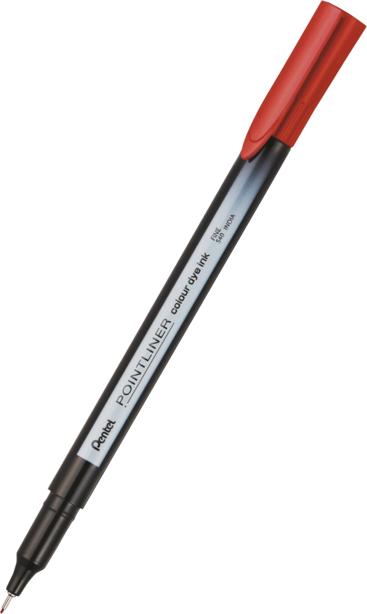 Cienkopis Kreślarski Pentel Pointliner 0,4 mm Czerwony Precyzyjna Linia