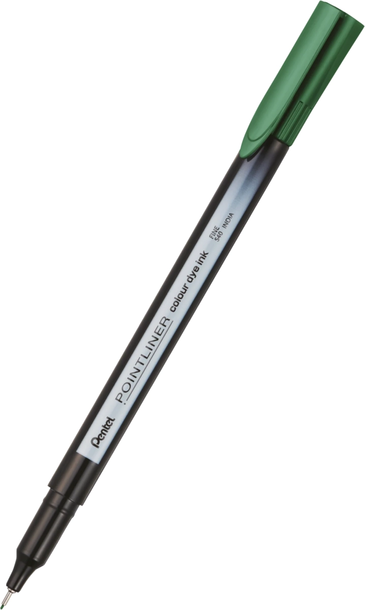 Cienkopis Kreślarski Pentel Pointliner 0,4 mm Zielony Precyzyjna Linia