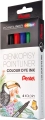 Zestaw Cienkopisów Kreślarskich Pentel Pointliner 0,4mm 4 Różne Kolory