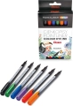 Zestaw Cienkopisów Kreślarskich Pentel Pointliner 0,4 mm 6 Różnych Kolorów