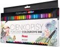 Zestaw Cienkopisów Kreślarskich Pentel Pointliner 0,4 mm 24 Różne Kolory