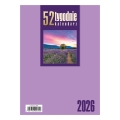 Kalendarz Stojący Pionowy Na Biurko 2026 CRUX Fioletowy 20x12,5 cm