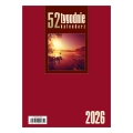 Kalendarz Stojący Pionowy Na Biurko 2026 CRUX Bordowy 20x12,5 cm