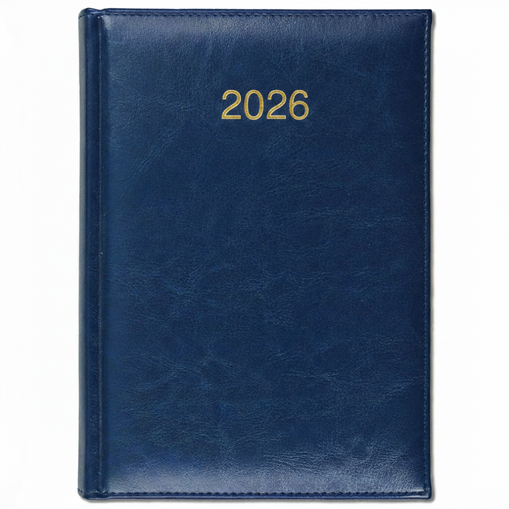 Kalendarz A5 Książkowy 2026 Tygodniowy Crux Crono Granatowy 626 RT