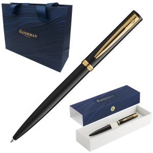 Długopis Waterman Impression M 2225501 Czarny Pozłacany + Etui + Torebka