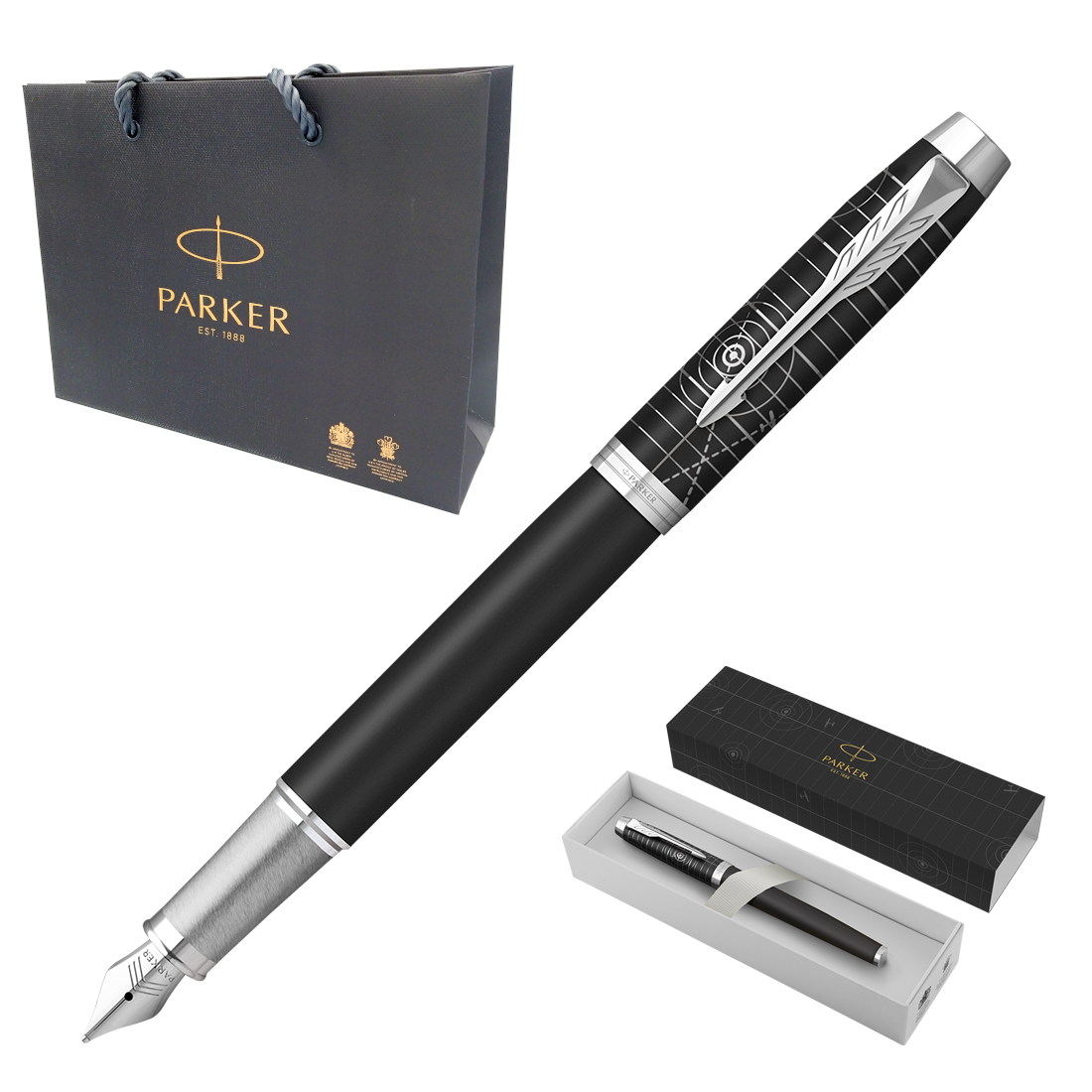 Pióro Wieczne Parker IM Premium F Legacy of Flight + Etui + Torebka