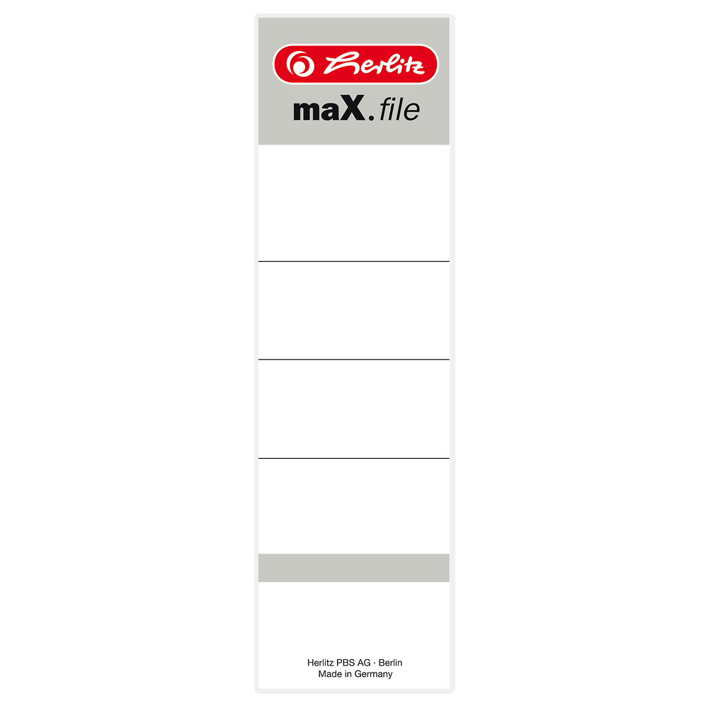 Etykiety Na Segregator Wsuwane Herlitz 80mm 10 Sztuk