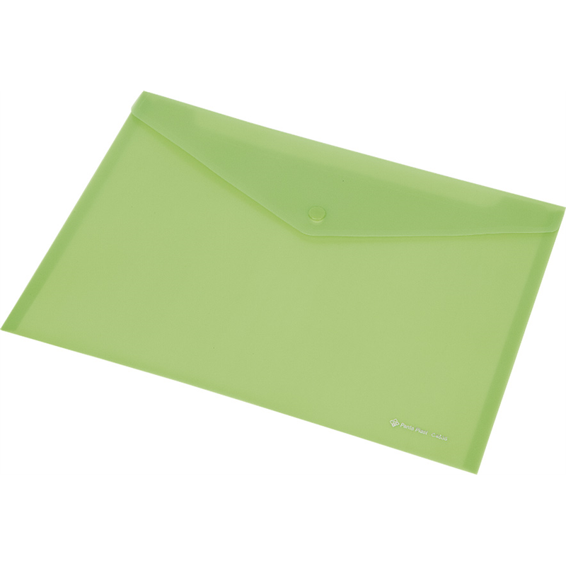 Teczka Kopertowa A4 Na Zatrzask Panta Plast Zielona Do Szkoły Pracy