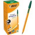 Długopis Biurowy Bic Orange Original Zielony 20 Sztuk Opakowanie Komplet