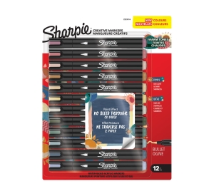 Marker Akrylowy Kreatywny Sharpie Końcówka Stożkowa 12 Sztuk Ciepłe Kolory