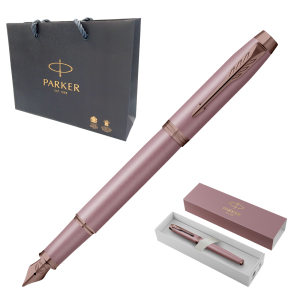 Pióro Wieczne Parker IM Kropka Nad I Mauve Różowe + Etui + Torebka