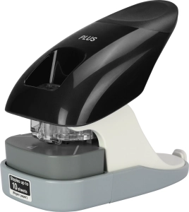 Zszywacz Bezzszywkowy Plus Z Dziurkaczem Do 10 Kartek Czarny