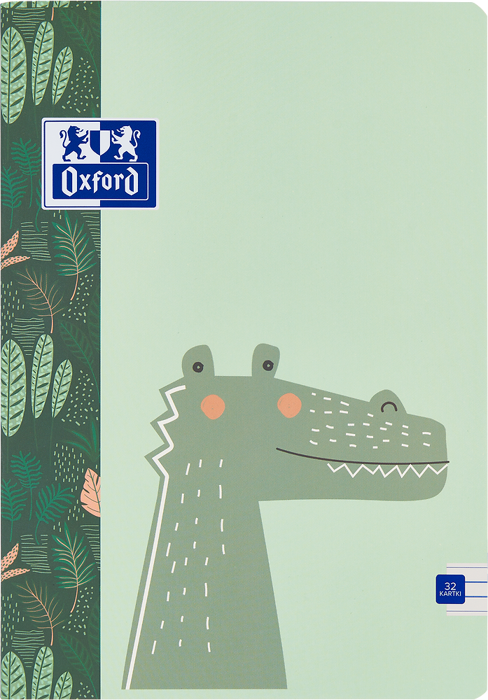 Zeszyt A4/32 Trzylinia Niebieska Oxford Kids Zwierzątka Różne Wzory