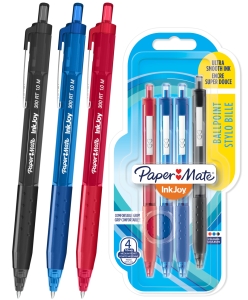 Długopisy Automatyczne Inkjoy 300RT 1mm 4 Sztuki Paper-Mate Zestaw