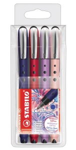 Zestaw Pióro Kulkowe Stabilo Worker+ Wildflowers Colors 4 Różne Kolory