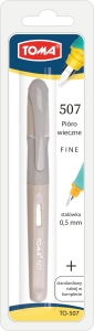 Pióro Wieczne Rubber Grip TO-507 Toma Szare Grubość Linii 0,5mm