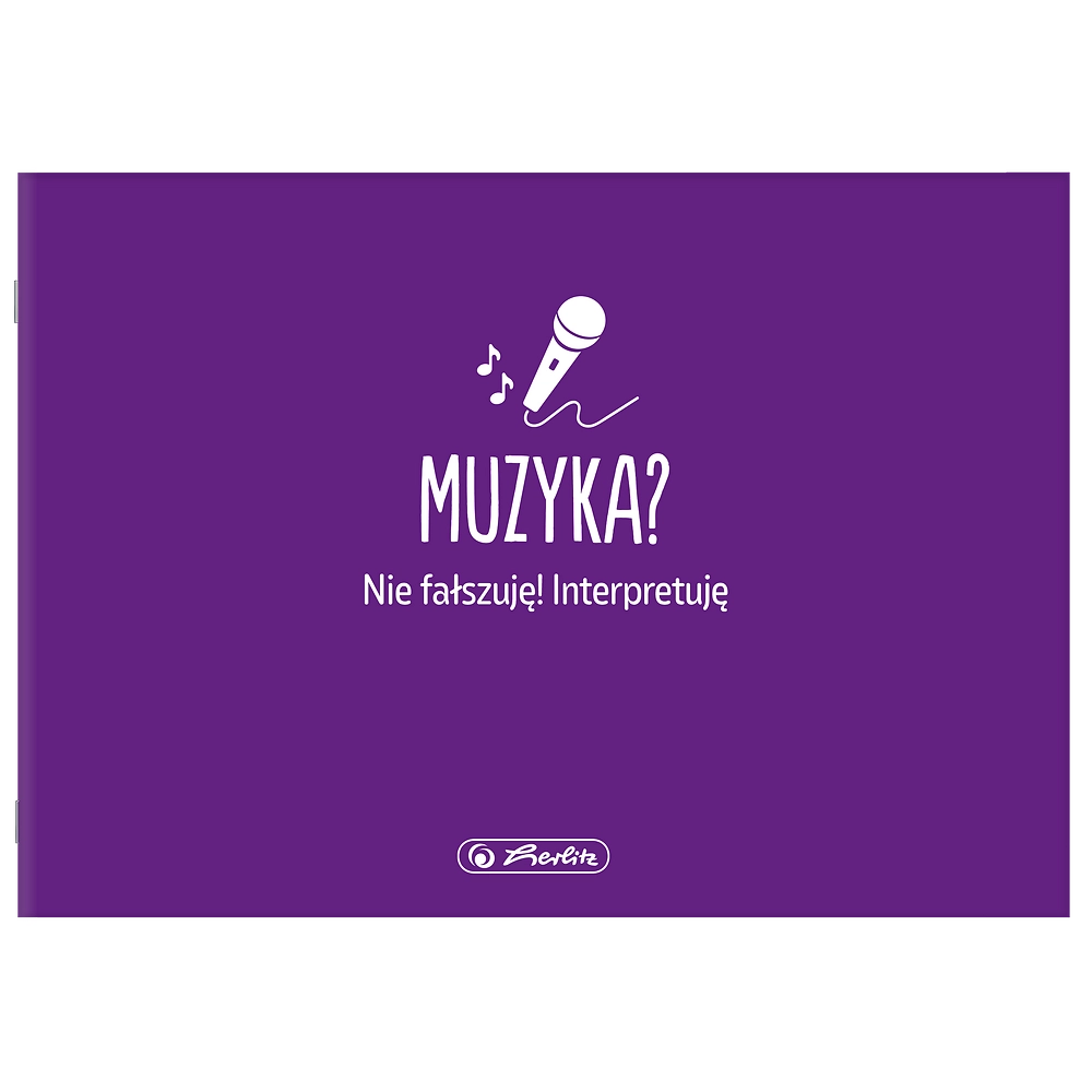 Zeszyt Do Nut A5/16 Muzyka Pięciolinia Herlitz Fioletowy Przedmiotowy