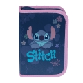Piórnik Szkolny Z Wyposażeniem Dwie Klapy Granatowy Róż Stitch Aloha Paso