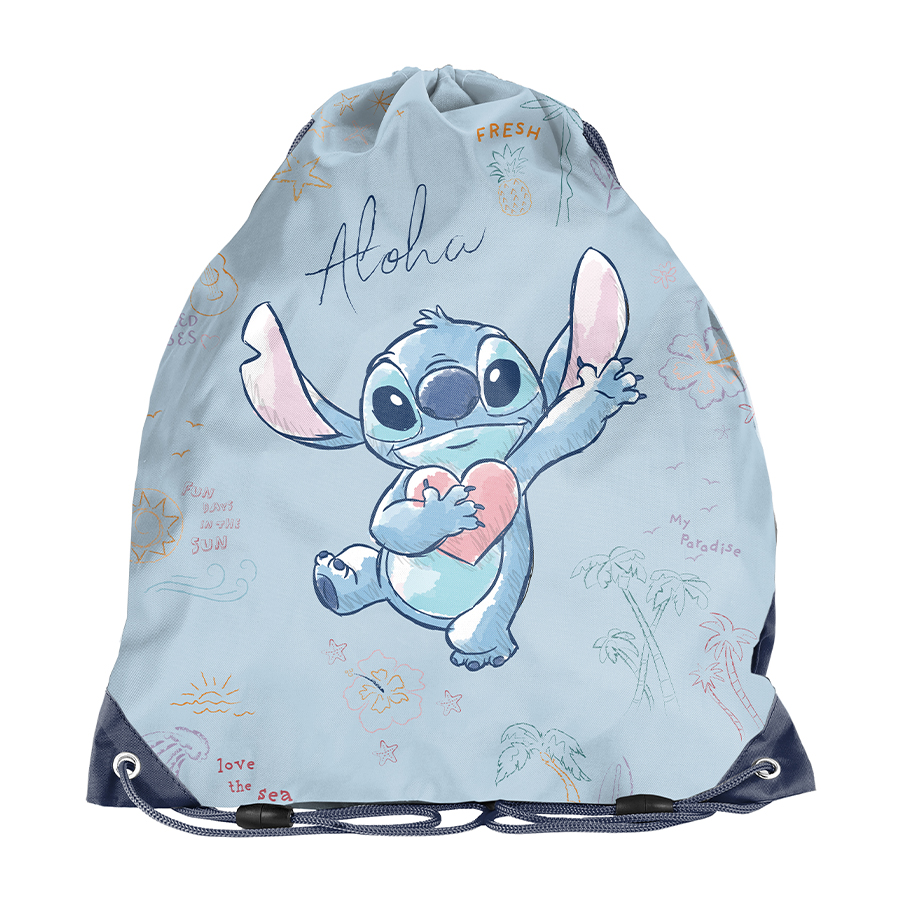 Worek Na Buty Ubranie Sportowe Stitch Paso Niebieski Praktyczny 45×34 cm