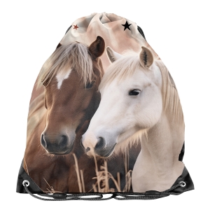 Worek Na Buty Ubranie Sportowe Konie Paso Dla Fanów Zwierząt 45×34 cm