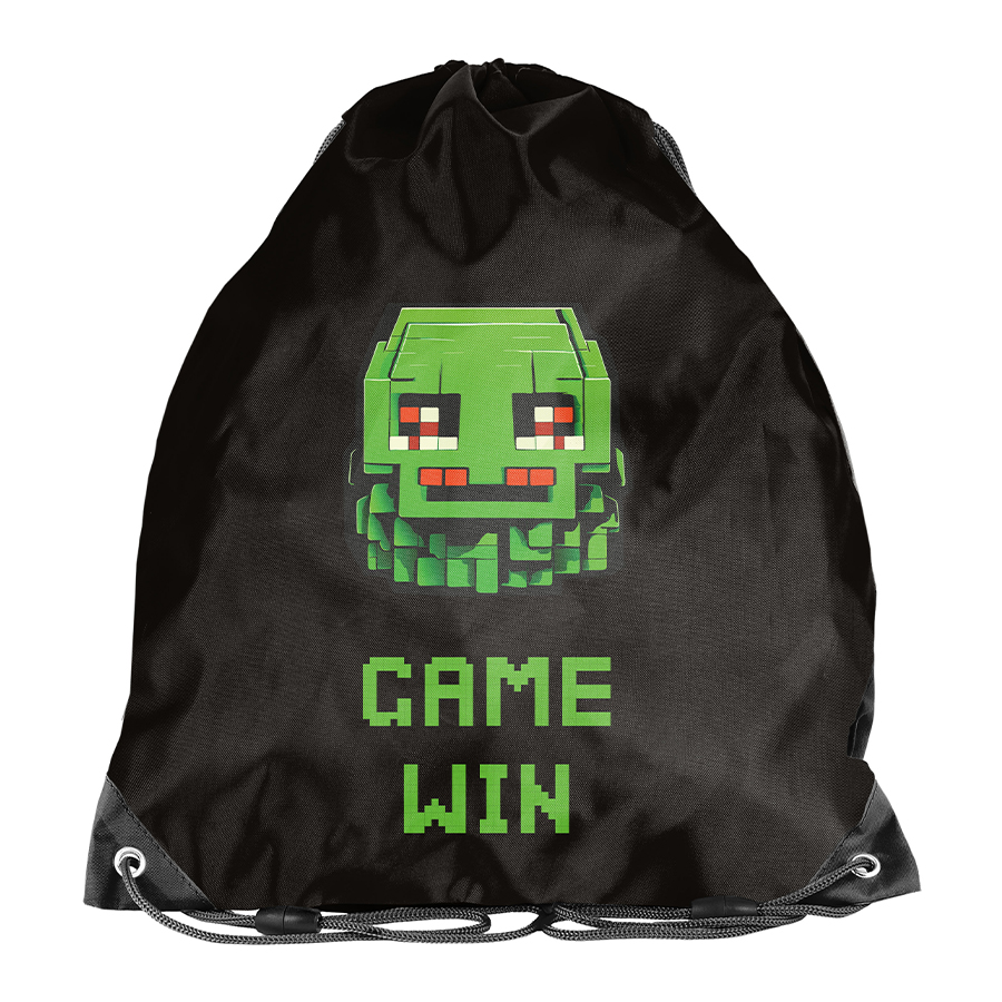 Worek Na Buty Ubranie Sportowe Piksel Paso Dla Graczy Fanów Gier 45×34 cm