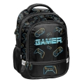 Plecak Szkolny 2 Komory Tornister Pojemny Paso Czarny Gamer Pad Dla Gracza