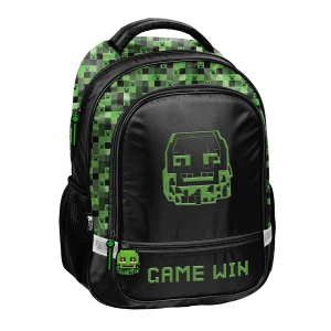 Plecak Szkolny 2 Komory Tornister Pojemny Paso Pixel Game Win Dla Gracza