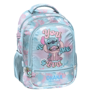 Plecak Szkolny 2 Komory Tornister Pojemny Paso Błękit Stitch & Angel Ohana