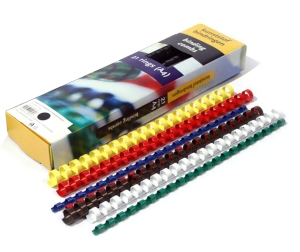 Grzbiety Plastikowe Do Bindowania Argo Czarne 12mm 100 Sztuk
