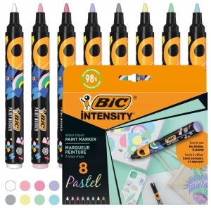 Marker BIC Intensity Pastelowe Paint Akrylowe Pudełko 8 Kolorów
