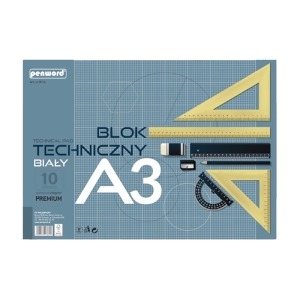 Blok Techniczny Biały A3 10k 250G BT-6 Penword Polsirhurt