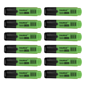 ZAKREŚLACZE FLUORESCENCYJNE ZIELONE pudełko 12szt