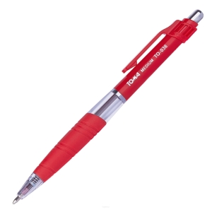 Długopis Toma Medium TO-038 Automatyczny Czerwony Końcówka 1mm