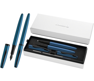 Zestaw Pióro Wieczne i Kulkowe Jazz Noble Elegance Aqua Pelikan Niebieskie