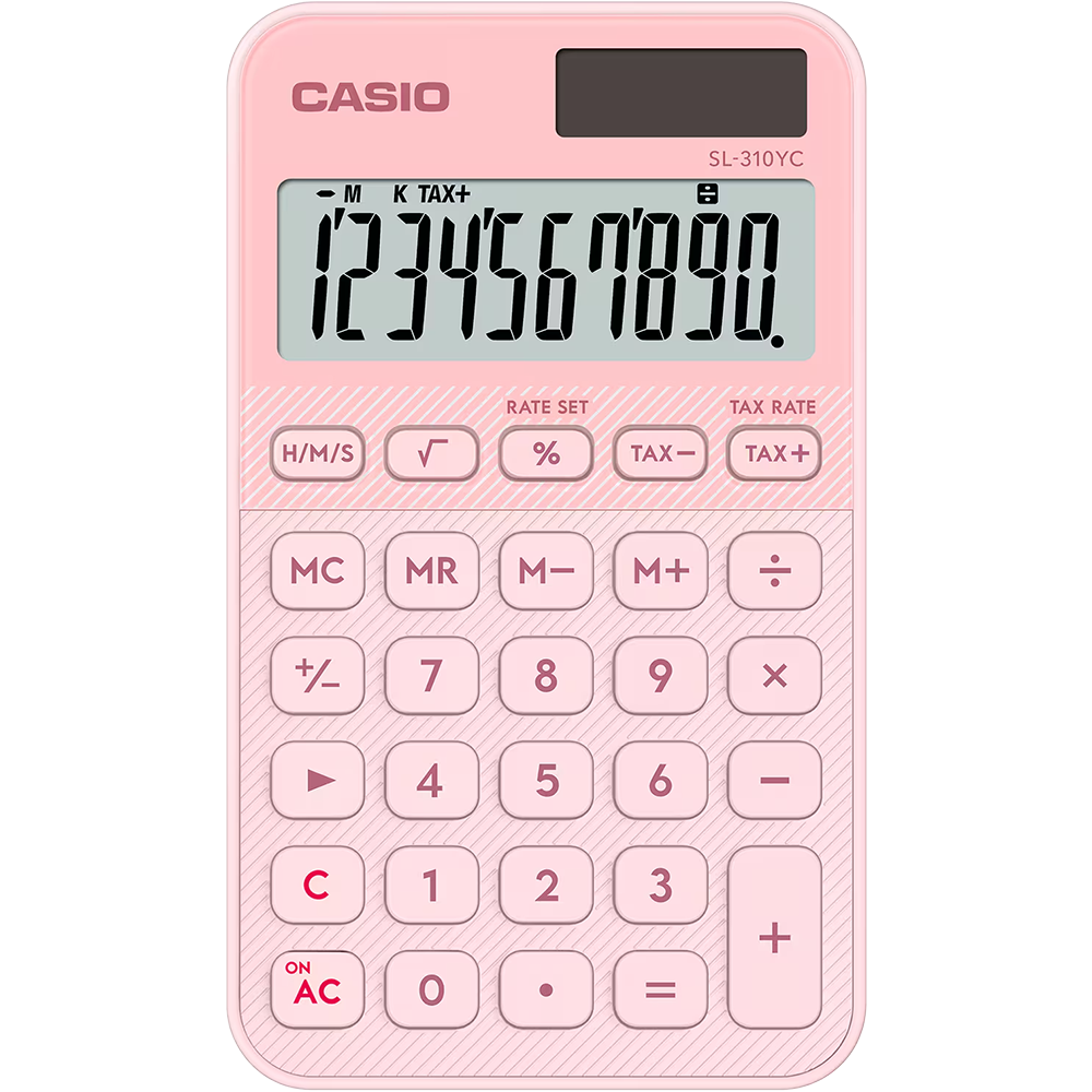 Kalkulator Biurowy Szkolny Casio SL-310YC Różowy Jasny