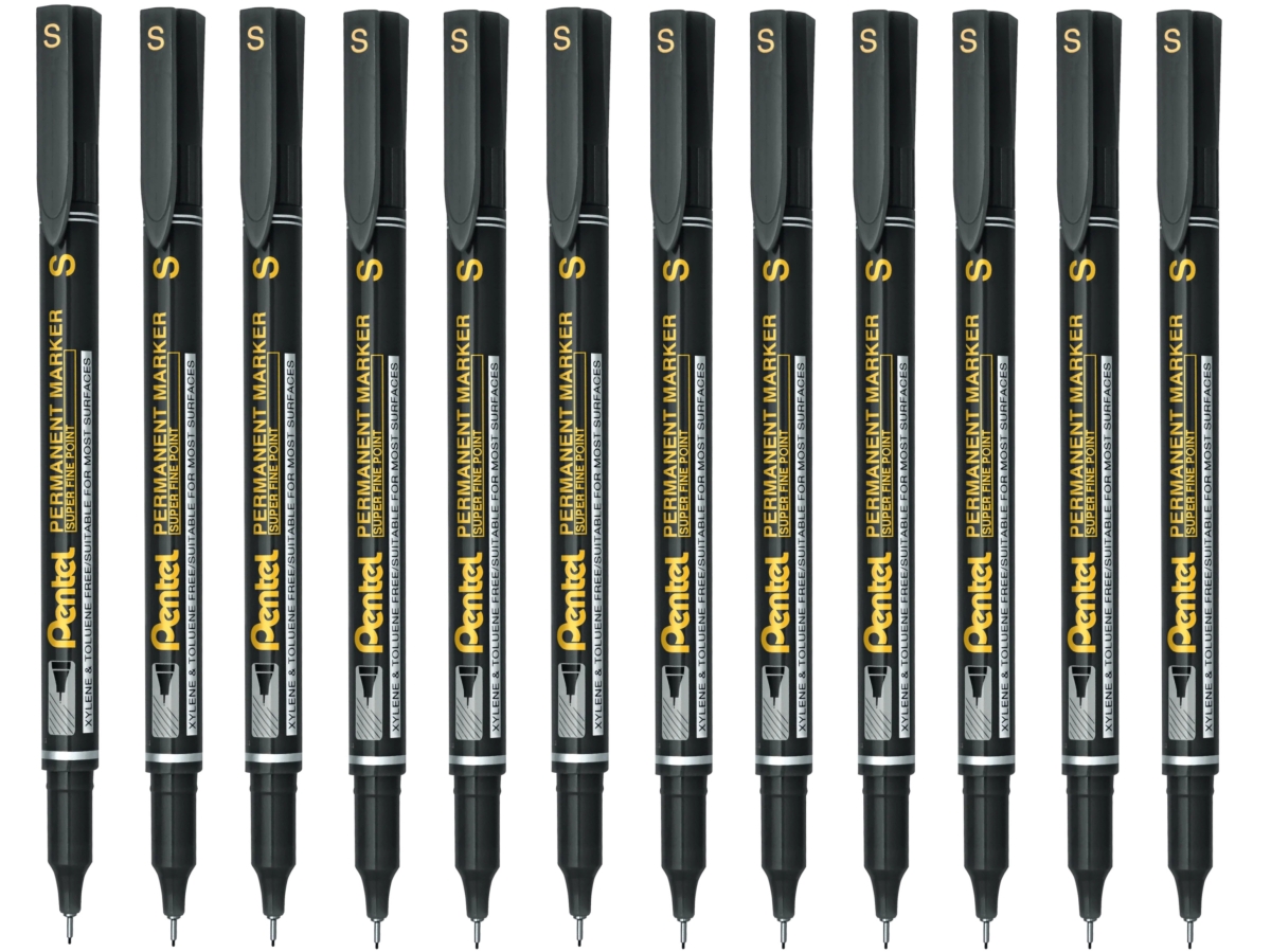 Marker Do CD Pentel NFS410-A 0,4mm Czarny 12 Sztuk Opakowanie