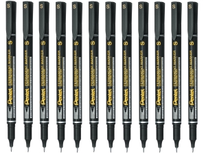 Marker Do CD Pentel NFS410-A 0,4mm Czarny 12 Sztuk Opakowanie