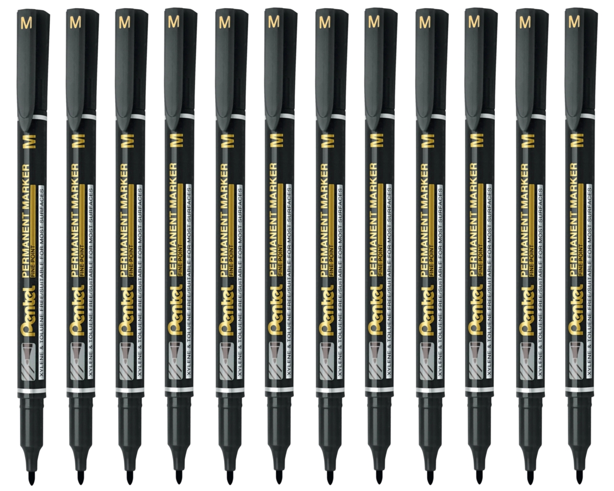 Marker Do CD Pentel NM470-A 1mm Czarny 12 Sztuk Opakowanie