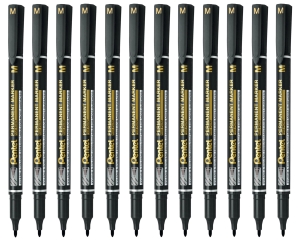Marker Do CD Pentel NM470-A 1mm Czarny 12 Sztuk Opakowanie