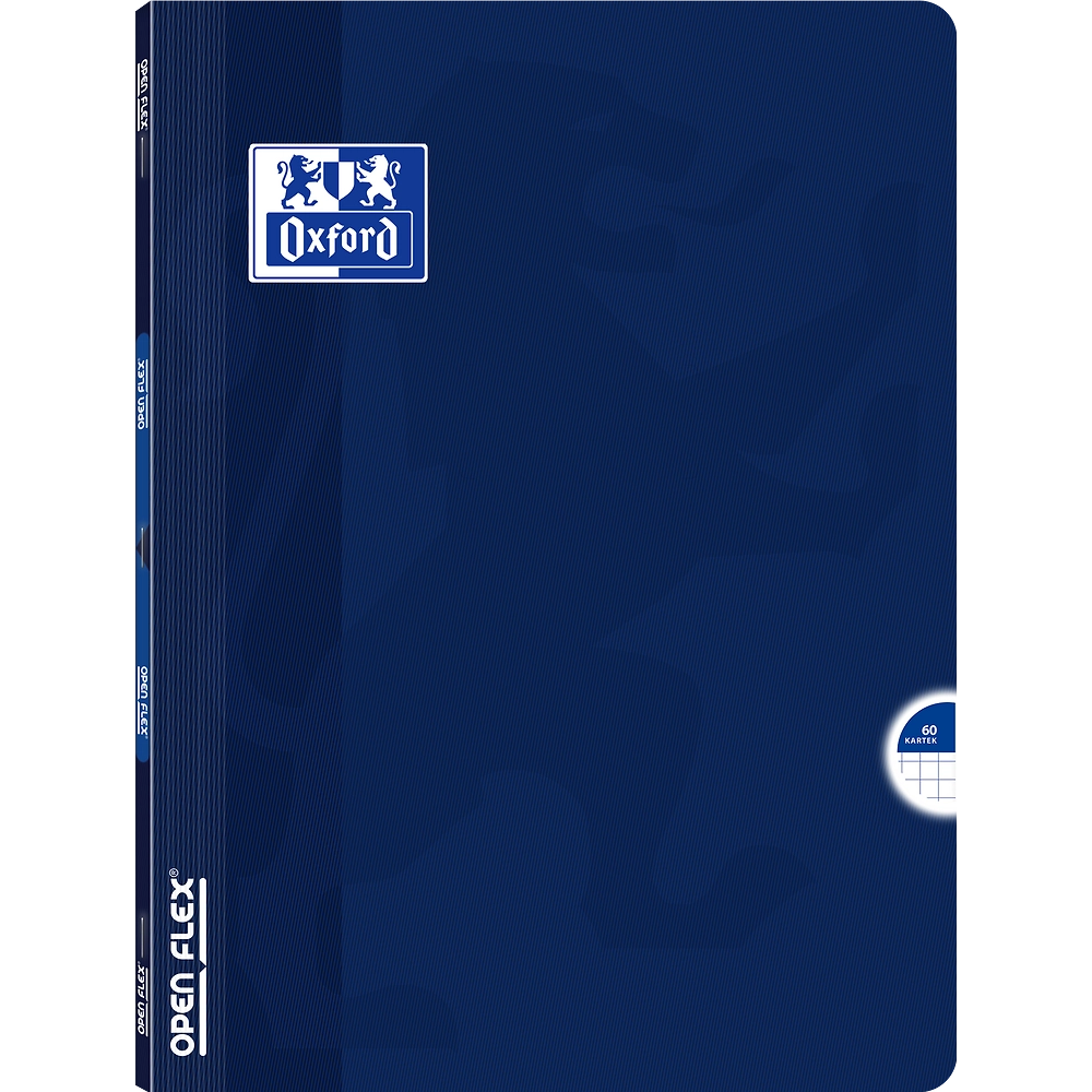 Zeszyt A5/60 Kratka Z Marginesem Oxford Openflex Różne Wzory 1 Sztuka