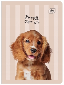 Zeszyt A5/16 # Interdruk UV Kolor Puppy Sign ZE16#PS