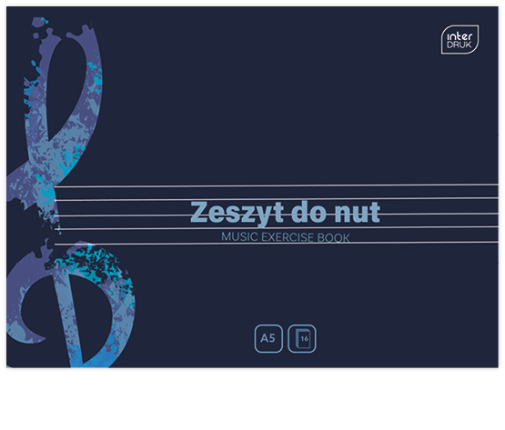 Zeszyt Do Nut B5/16 70g Szeroka Linia Interdruk